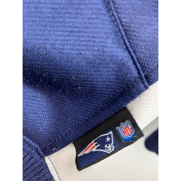 Mens Reebok NFL Team Apparel New England Patriots Jacket M Blue Track Fleece - Picture 2 of 10